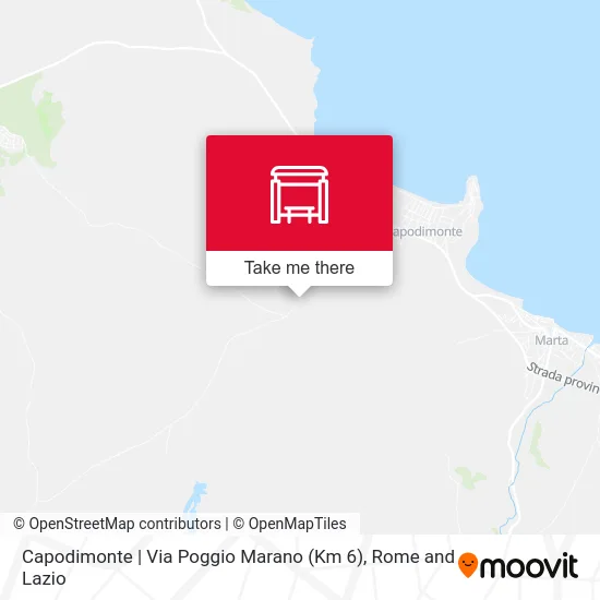 Capodimonte - Poggio Marano Road (Km 6) map