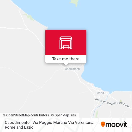 Capodimonte | Via Poggio Marano Via Verentana map
