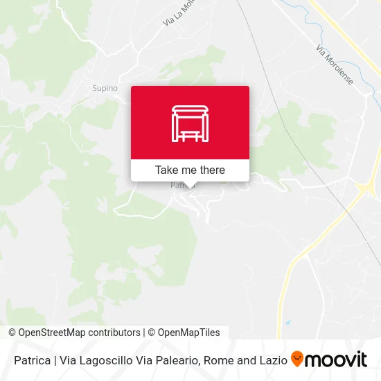 Patrica | Lagoscillo Street Paleario Street map