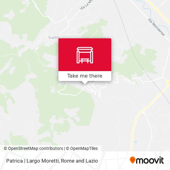 Patrica | Largo Moretti map