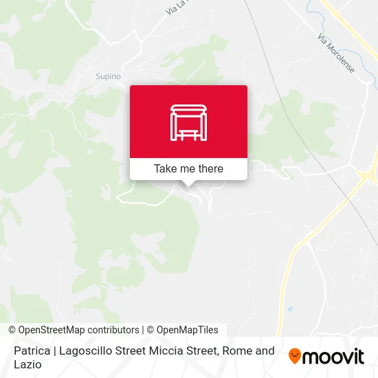 Patrica | Lagoscillo Street Miccia Street map