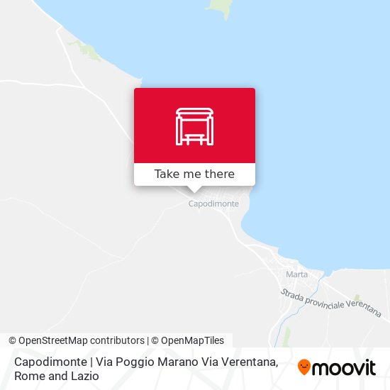 Capodimonte | Via Poggio Marano Via Verentana map