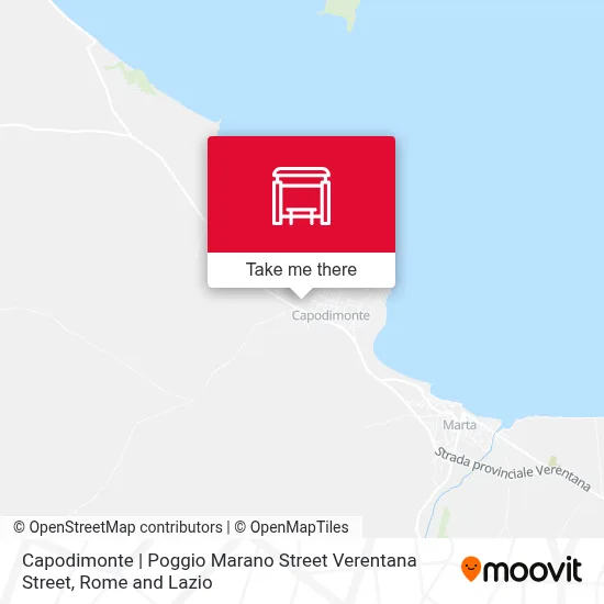 Capodimonte | Poggio Marano Street Verentana Street map