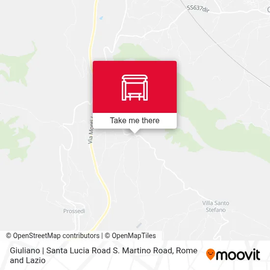 Giuliano | Santa Lucia Road S. Martino Road map
