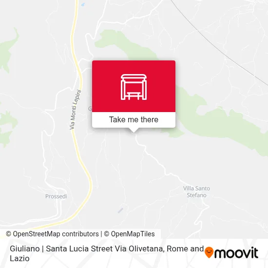 Giuliano | Santa Lucia Street Via Olivetana map