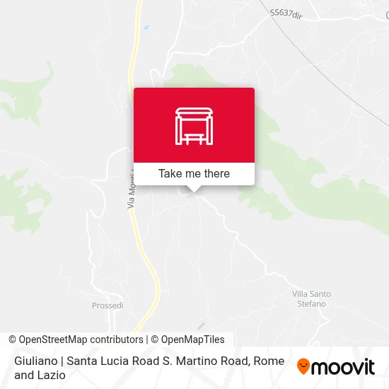 Giuliano | Santa Lucia Road S. Martino Road map
