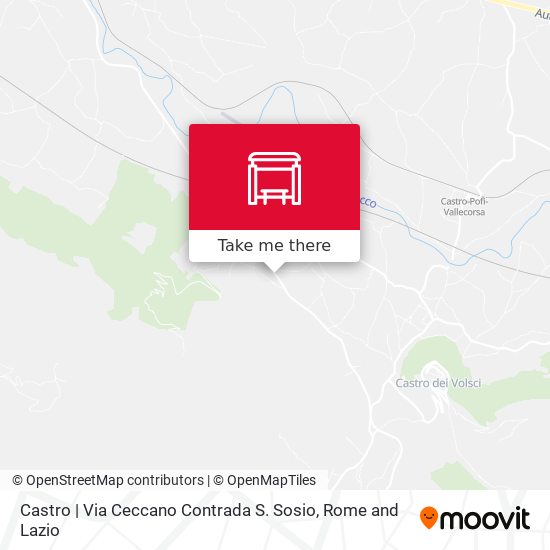 Castro | Via Ceccano Contrada S. Sosio map