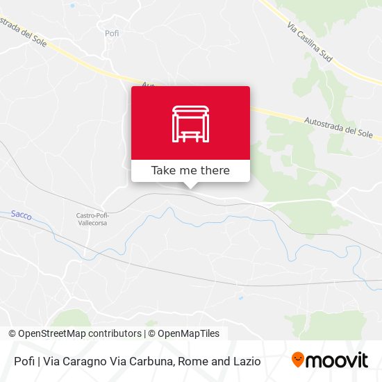 Pofi | Via Caragno Via Carbuna map