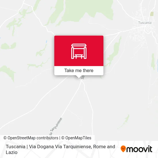 Tuscania | Via Dogana Via Tarquiniense map
