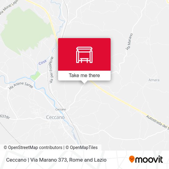 Ceccano | Via Marano 373 map