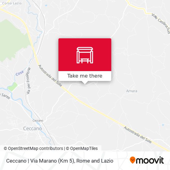 Ceccano | Via Marano (Km 5) map