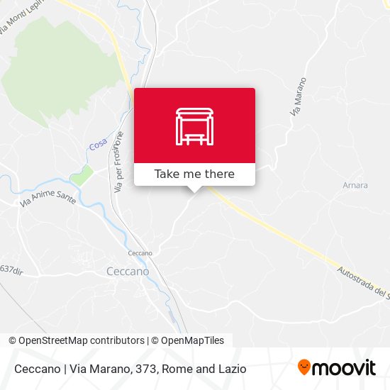 Ceccano | Via Marano, 373 map