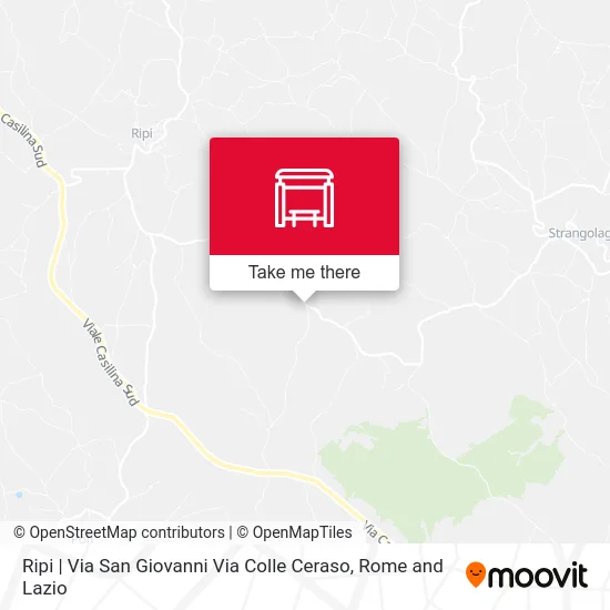 Ripi | Via San Giovanni Via Colle Ceraso map
