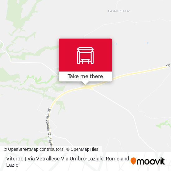 Viterbo | Via Vetrallese Via Umbro-Laziale map