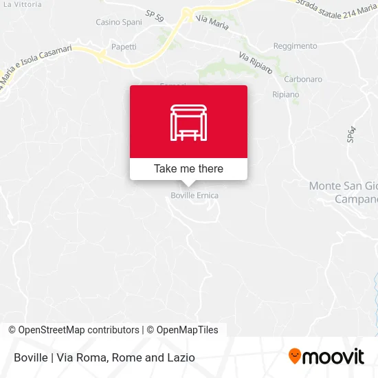 Boville via Roma map