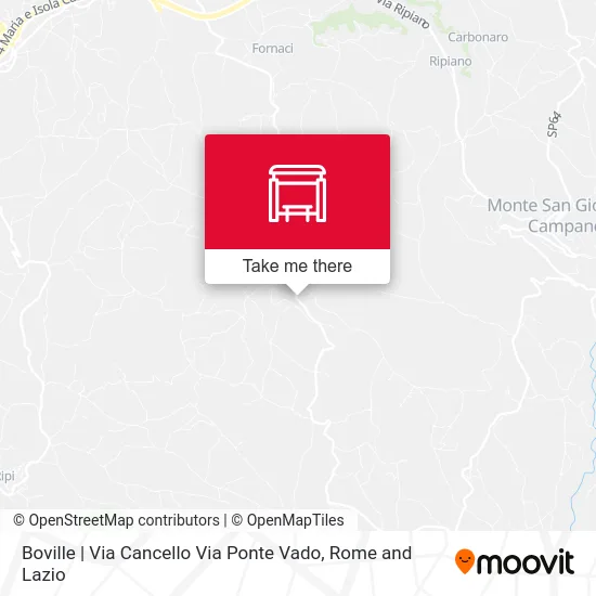 Boville | Cancello Street Ponte Vado Street map