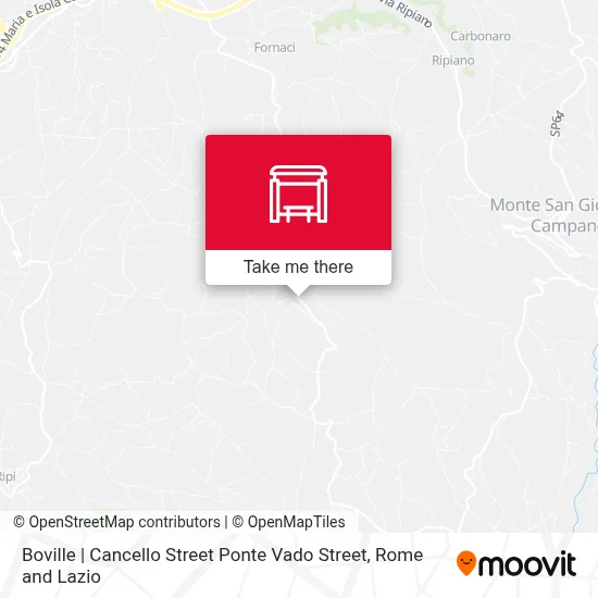 Boville | Cancello Street Ponte Vado Street map