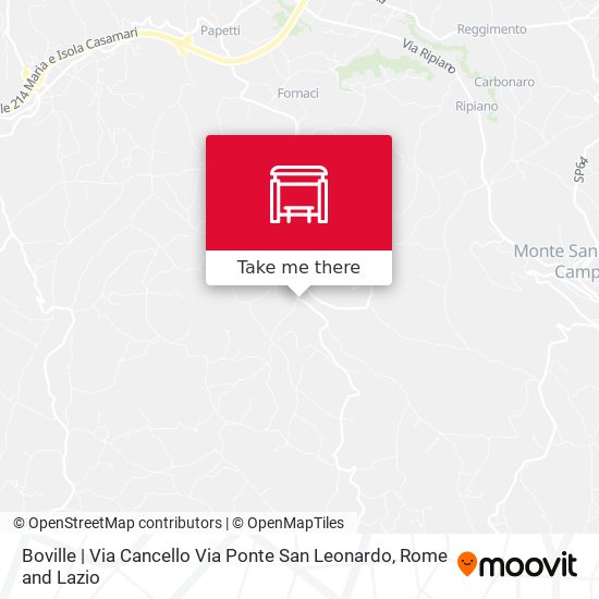 Boville | Via Cancello Via Ponte San Leonardo map