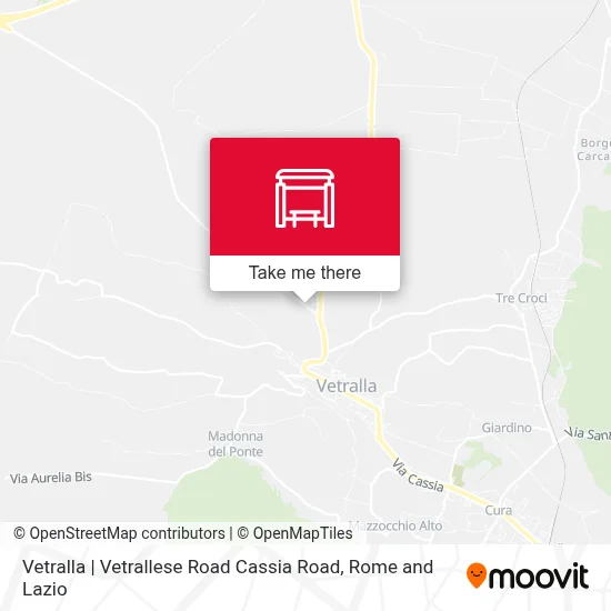 Vetralla | Vetrallese Road Cassia Road map