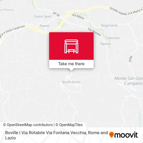 Boville | Rotabile Street Old Fountain Street map