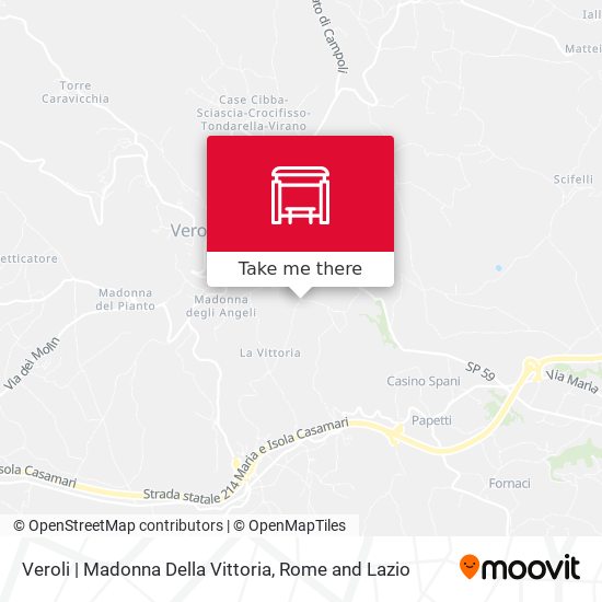 Veroli | Madonna Della Vittoria map