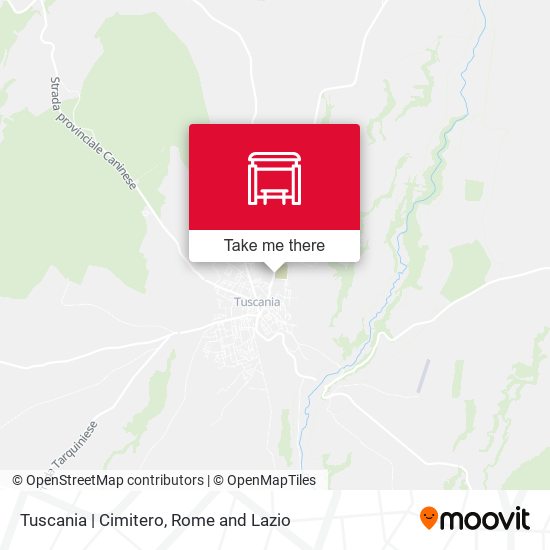 Tuscania | Cimitero map