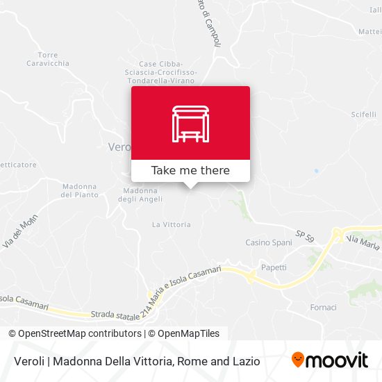 Veroli | Madonna Della Vittoria map