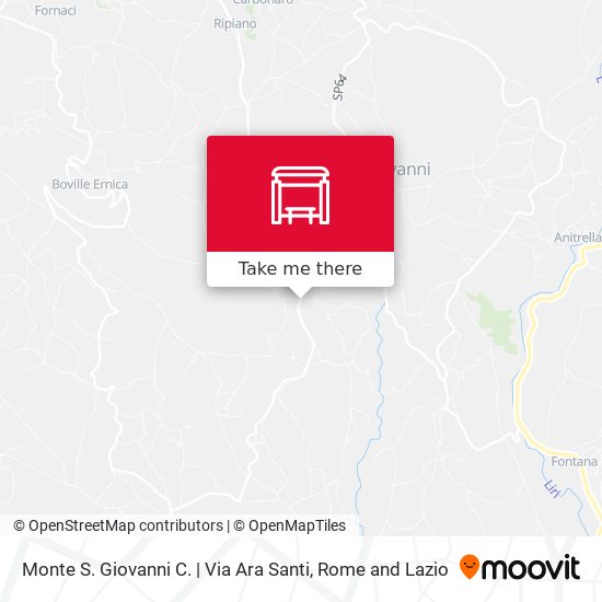 Monte S. Giovanni C. | Via Ara Santi map