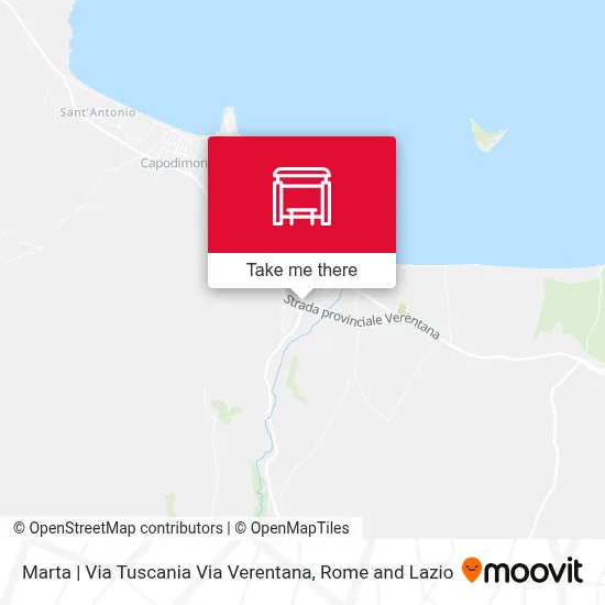 Marta | Via Tuscania Via Verentana map