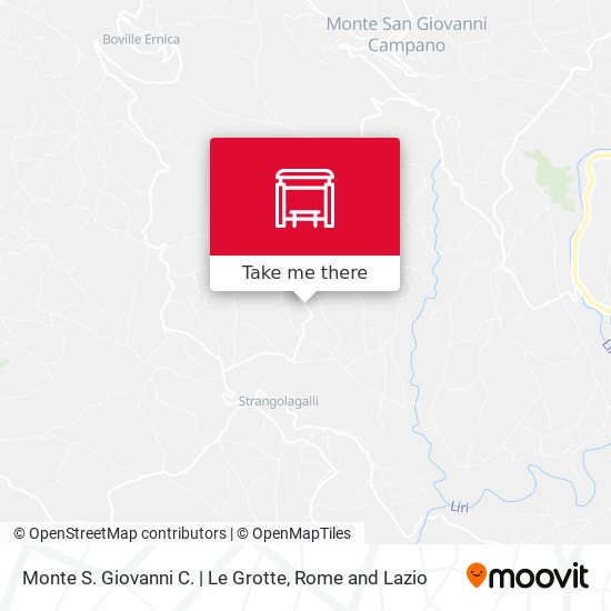 Monte S. Giovanni C. | Le Grotte map