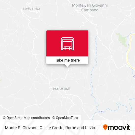 Monte San Giovanni C. | Le Grotte map