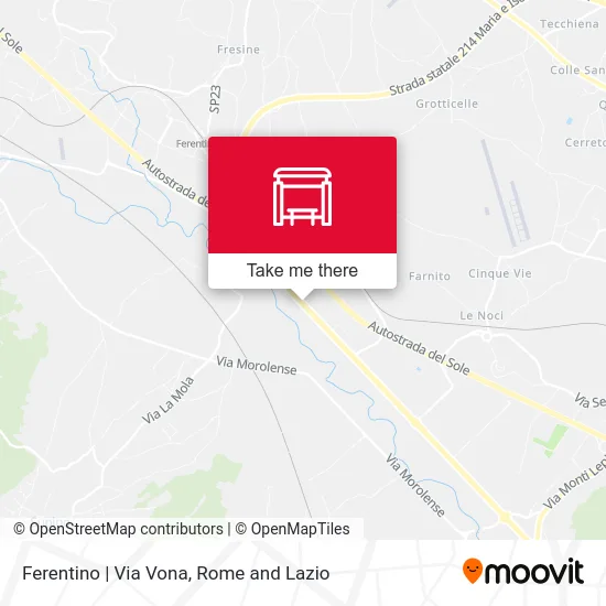 Ferentino | Via Vona map