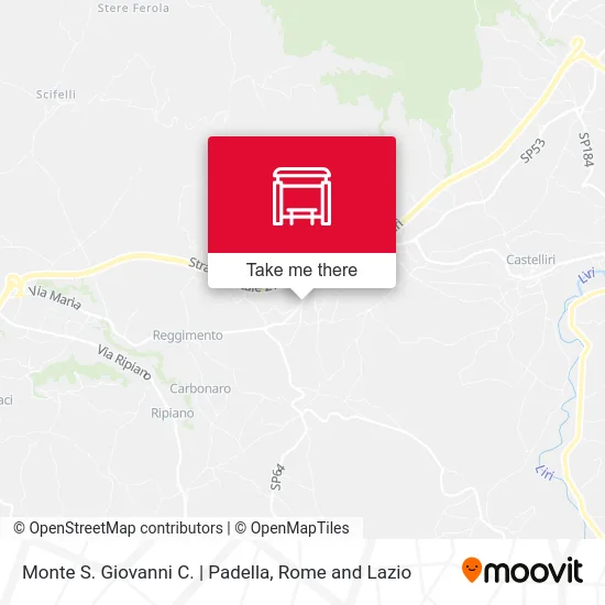 Monte San Giovanni C. | Padella map