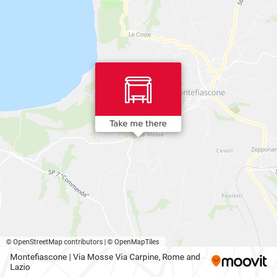 Montefiascone | Via Mosse Via Carpine map