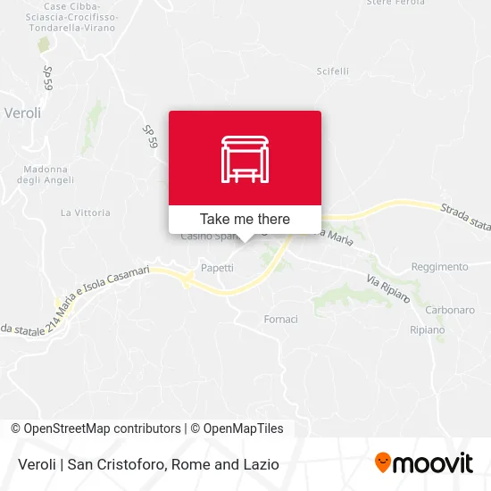 Veroli | San Cristoforo map