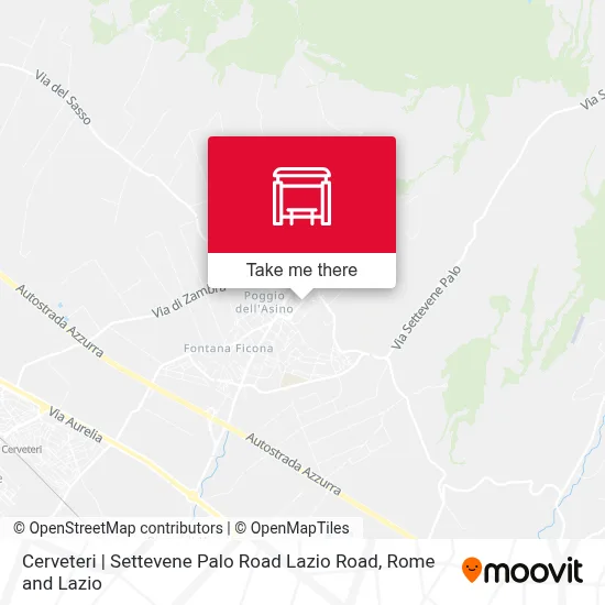 Cerveteri | Settevene Palo Road Lazio Road map