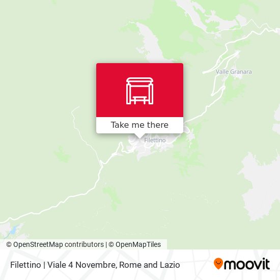 Filettino | Viale 4 Novembre map