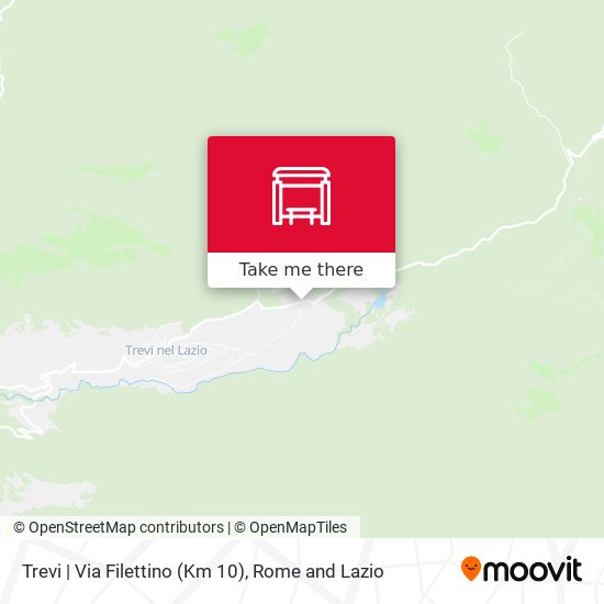 Trevi | Via Filettino (Km 10) map