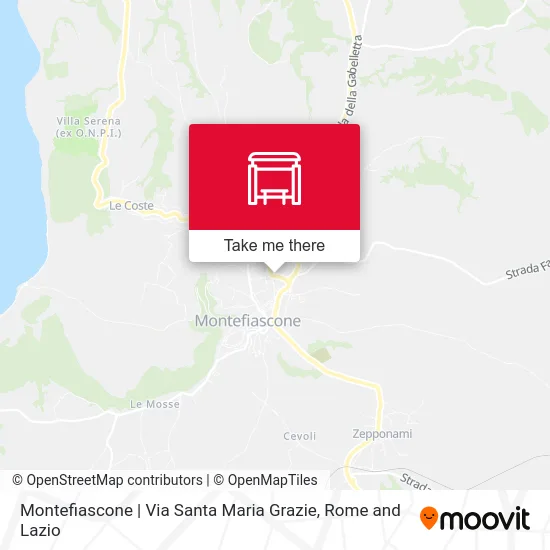 Montefiascone | Santa Maria Grazie Street map