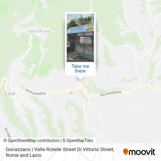Genazzano | Valle Rotelle Street Di Vittorio Street map