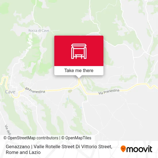 Genazzano | Valle Rotelle Street Di Vittorio Street map