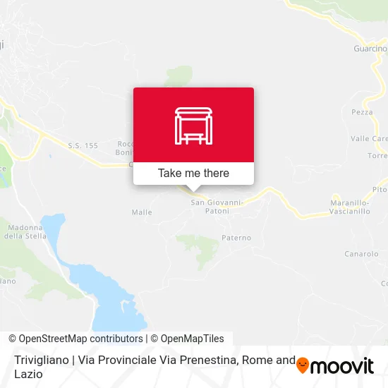 Trivigliano | Provincial Street Prenestina Street map