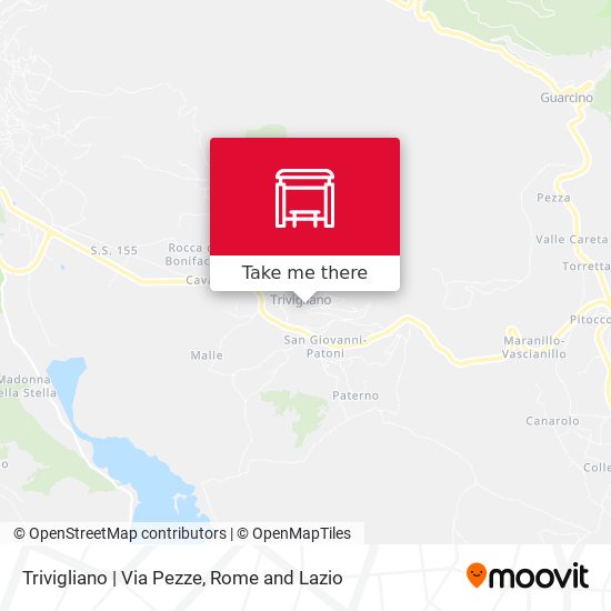 Trivigliano | Via Pezze map