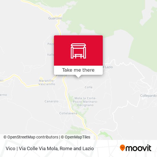 Vico | Via Colle Via Mola map
