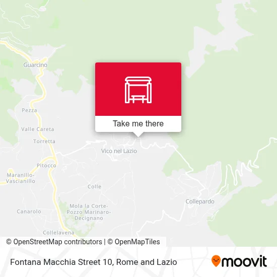 Fontana Macchia Street 10 map
