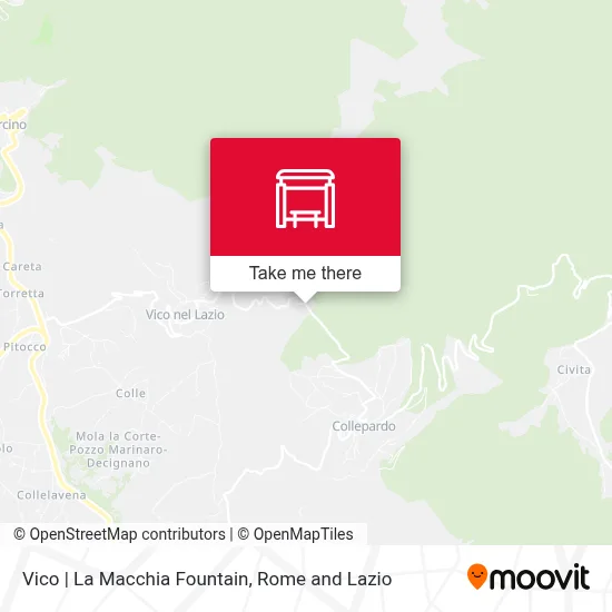 Vico | La Macchia Fountain map