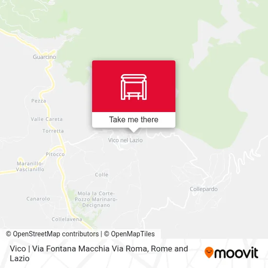 Vico | Via Fontana Macchia Via Roma map