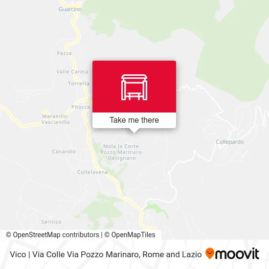 Vico | Via Colle Via Pozzo Marinaro map
