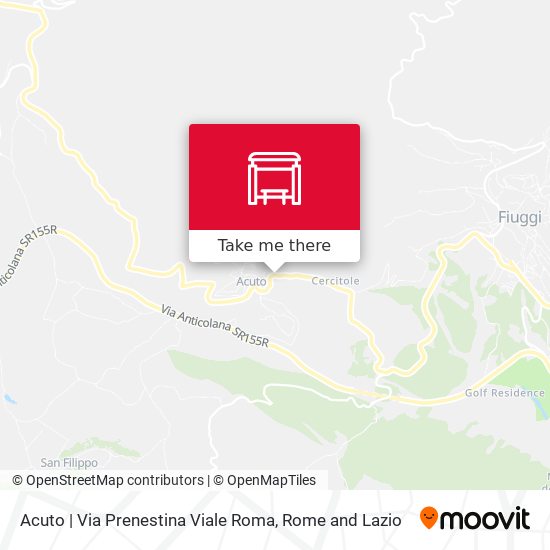 Acuto | Via Prenestina Viale Roma map