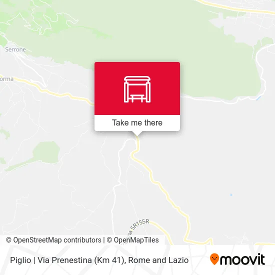 Piglio | Prenestina Road (Km 41) map